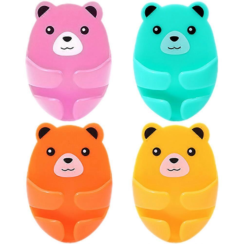 4pcs Adhesive Plug Socket Hooks Electrical Plug Hanger Plastic Power Plug Hooks