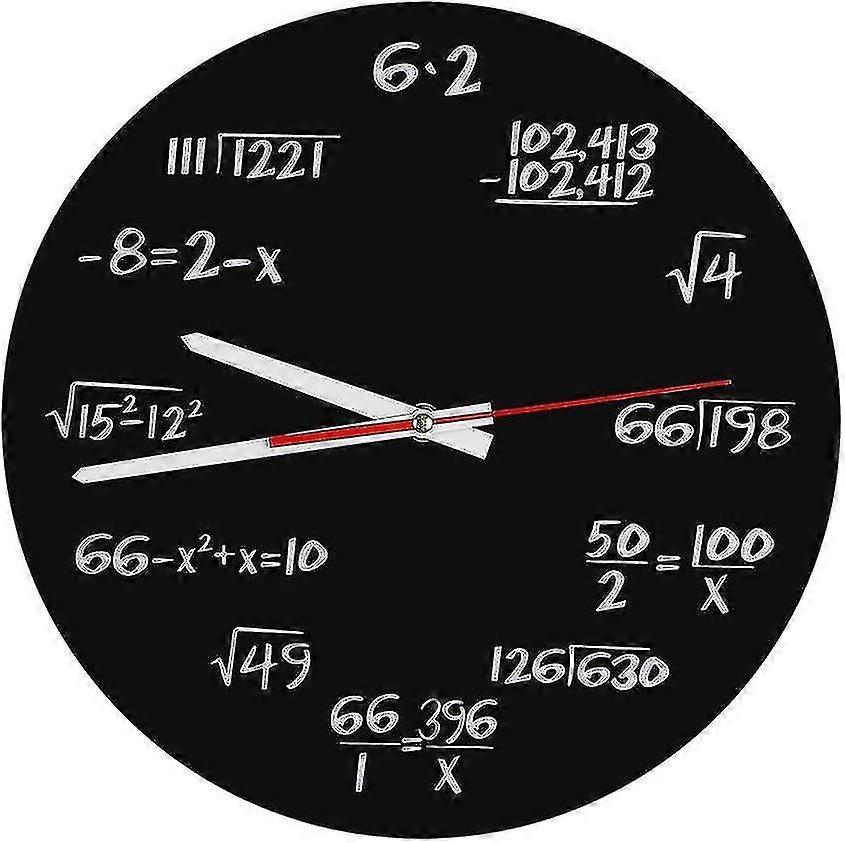 Acrylic Wall Clock Creative Math Unique Design Funny Formula Clock