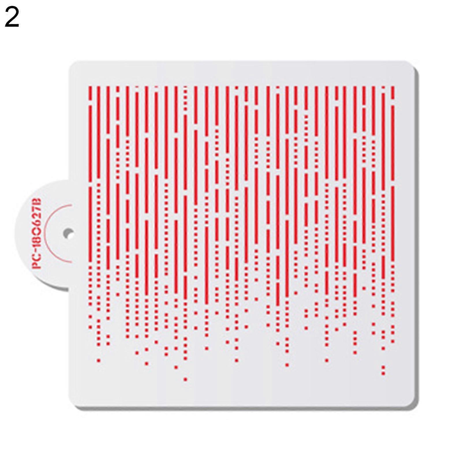 Cake Stencil Punctted Line Model ornamental PET Cake Boder Spray Template Cake Decorative Tools