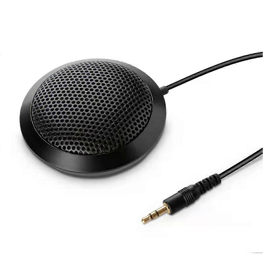 USB/3.5mm Conference Microphone 360 Omnidirectional Pickup Computer Condenser Mic for Laptop PC/Sound Card/SLR