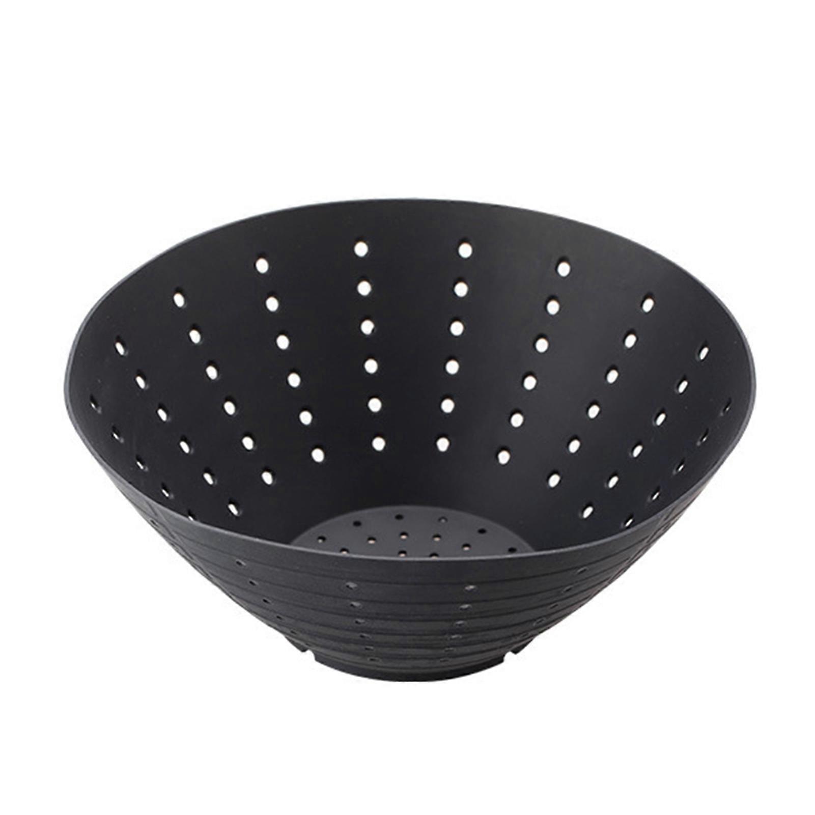 Shockproof Drain Bowl Multi-purpose Silicone Tear Resistant Squeezed Drain Basket for Kitchen
