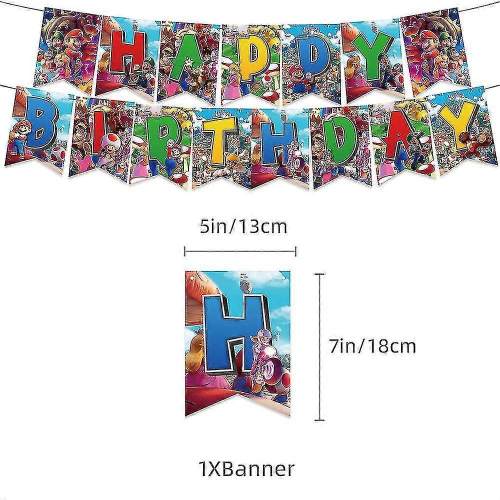 Décoration Anniversaire Thème WWE - Kit Avec Assiettes, Ballons, Bannière 5x3 Pieds