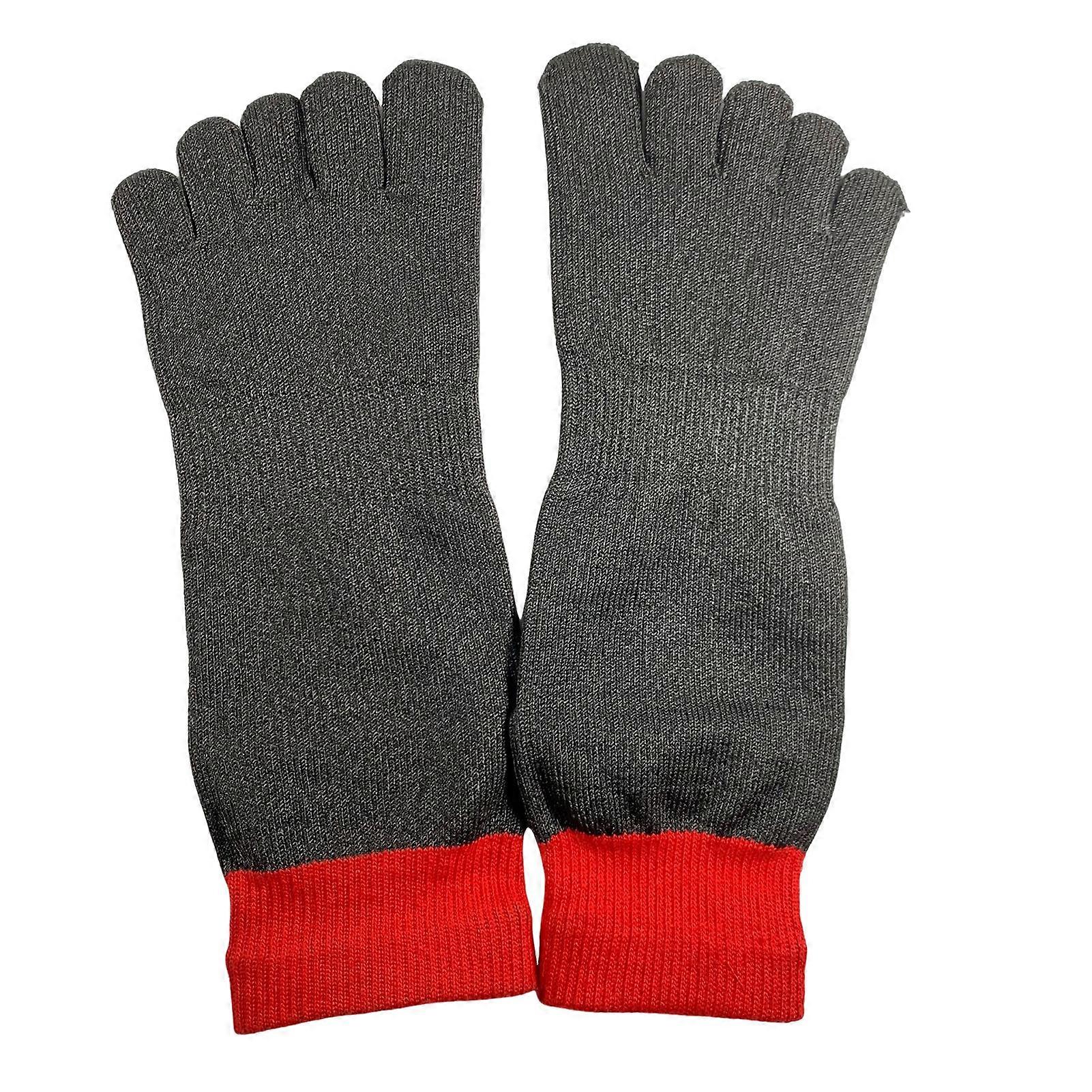 Grounding Barefoot Socks Anti Slip Cut Resistant Five Toes Socks for Hiking Running Outdoor Sports for Men Women