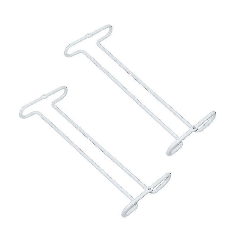 2PCS Simple Wine Glass Rack Inverted Tall Cup Holder Single Row Perforated Red Wine Cup Holder Kitc
