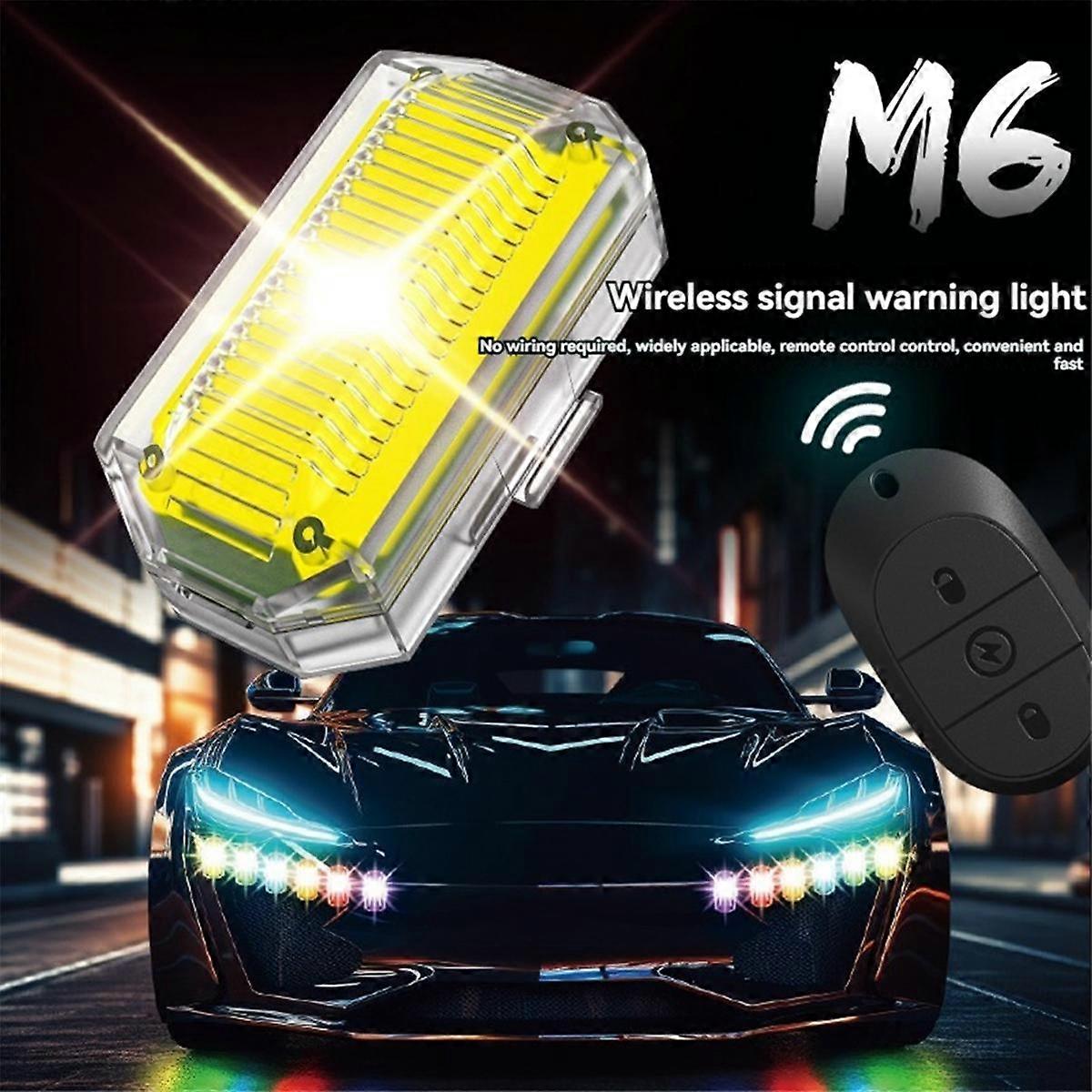 Wireless LED Drone Strobe Light for Motorcycle Car Bike 2.4G Remote Control Flash Warning Light Signal Light 2 Light