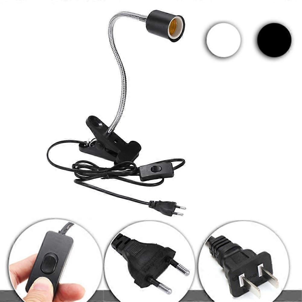 30cm E27 Flexible Pet Heat Led Light Bulb Lamp Holder Socket With Clip On Off Sw