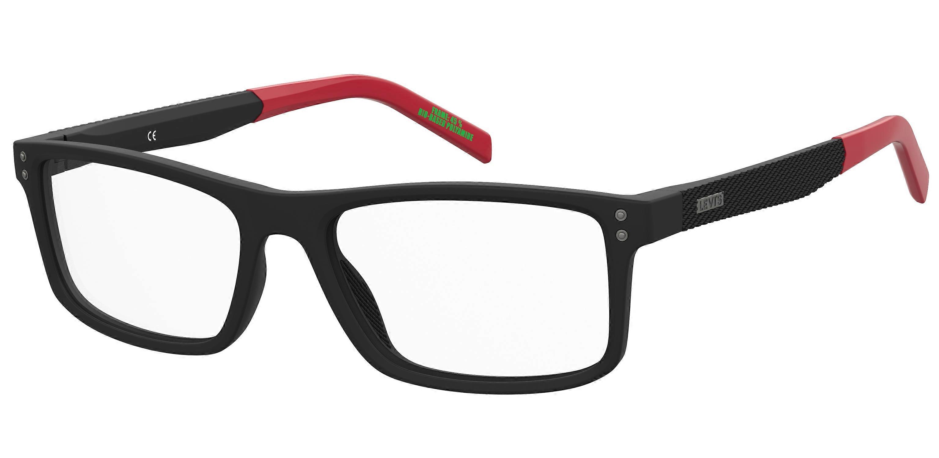 Eyewear Frames LEVIS LV 5063 BLX MATTE BLACK RED 54/17/145 MAN