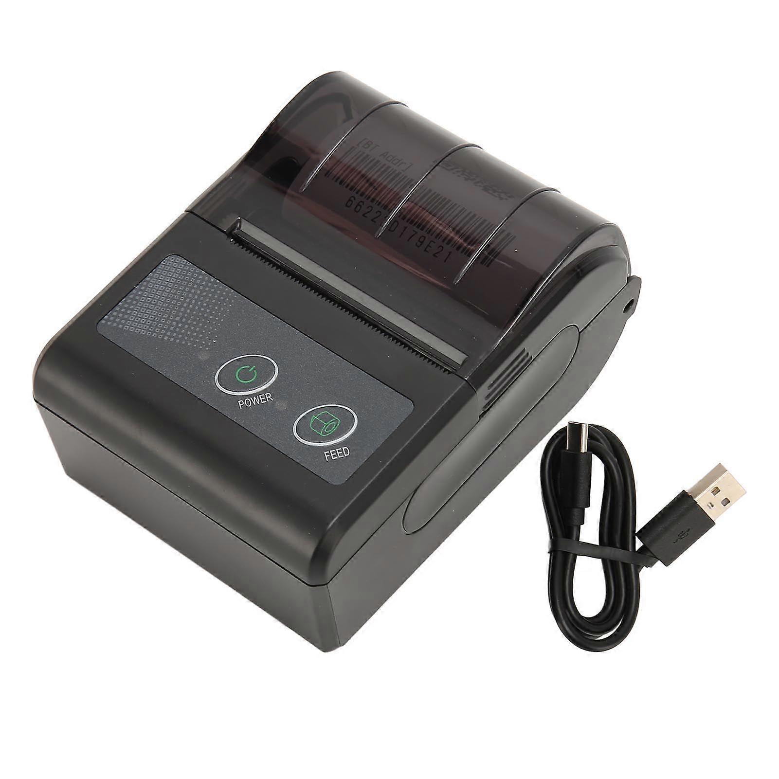 Bluetooth Receipt Printer Multipurpose Handheld Portable 58mm Mini Thermal POS Printer
