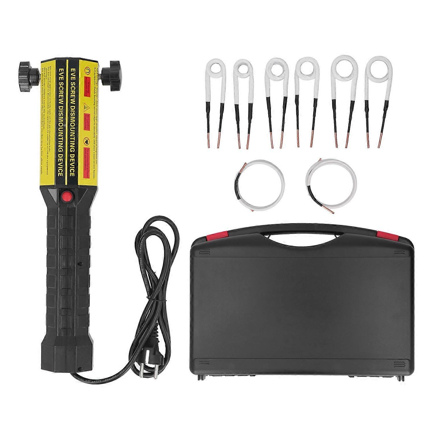 Magnetic Induction Heater Flameless Heat Tool Heating Machine with 8pcs Coil for Bolt Nut Removal EU