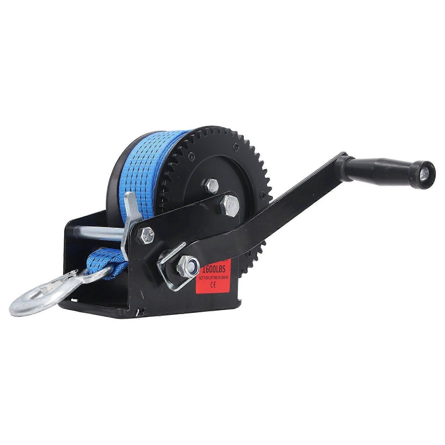 1600lbs Anhängerwinde Nylongurtwinde 1600lbs manuelle Winde mit Nylongurt