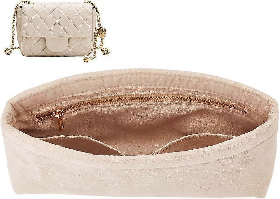 Purse Organizer Insert for Handbags Velvet Bag Organiser Shaper Insert Rectangular Shoulder Bags Insert for LV Old Model Pochette Accessories Structur