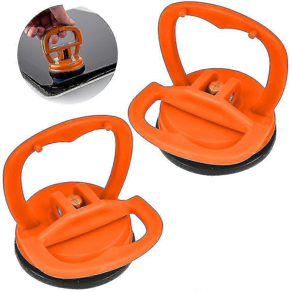 2 Pcs Screen Suction Cup Phone Computer Screen -orange