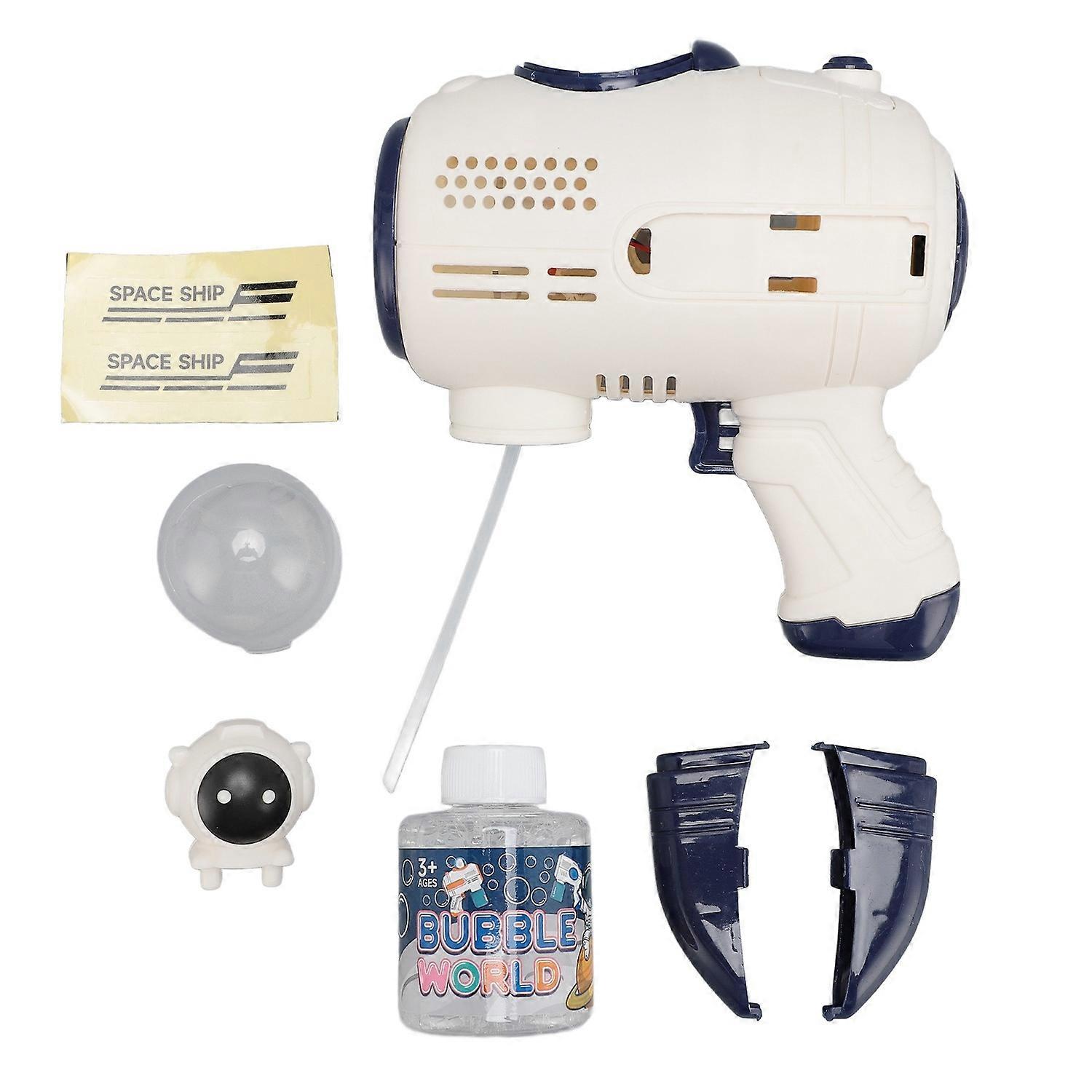 Automatic Bubble Blower with LED Light 90ML Solution Handheld Bubble Machine 10 Holes Bubble Maker f