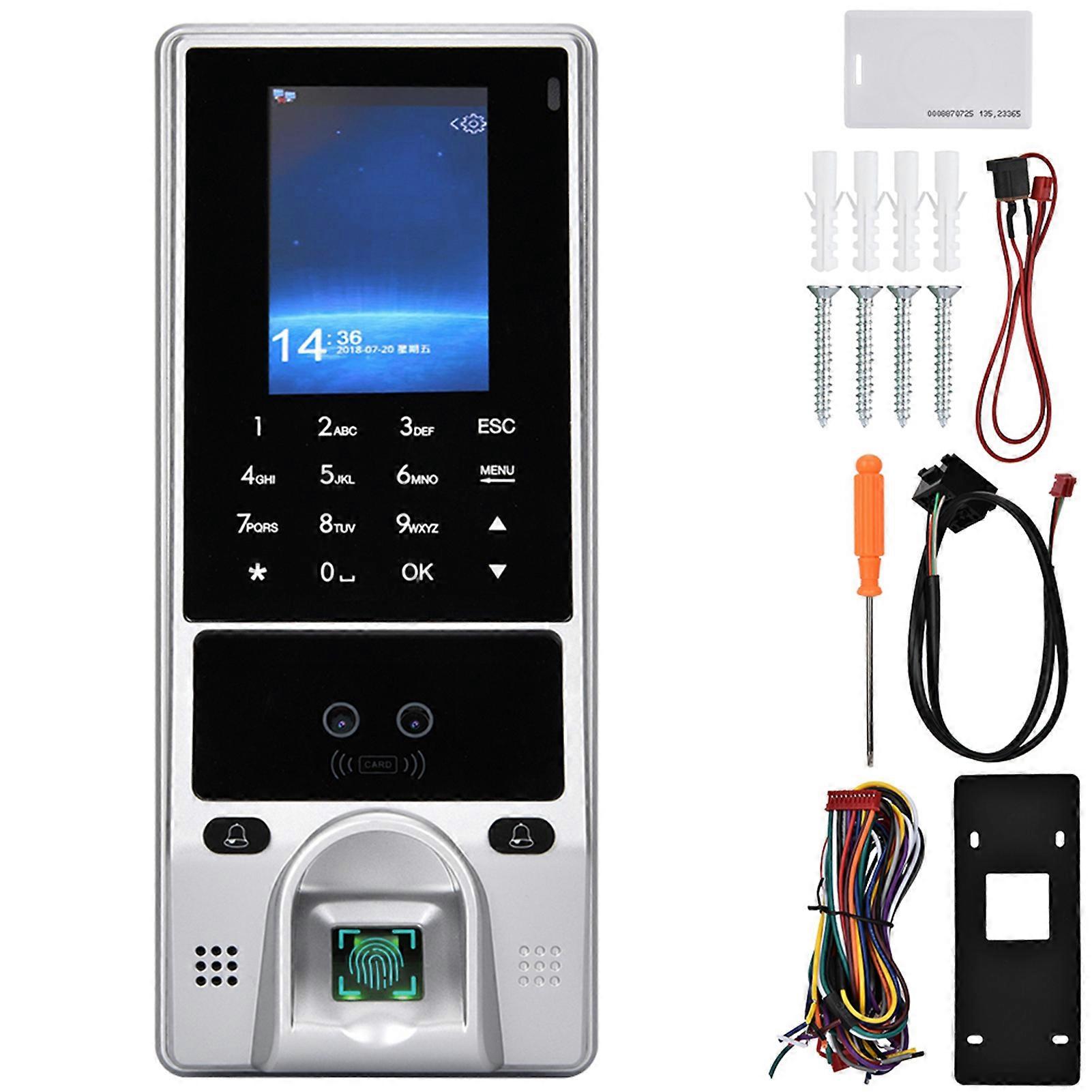 Face Biometric Fingerprint Recognition ID Card Access Control Attendance System