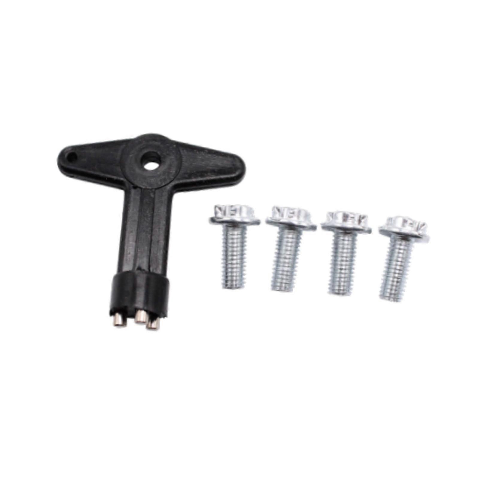 Alloy Wheel Centre Cap Screw Bolts with Key for Renault Megane MK1 MK2