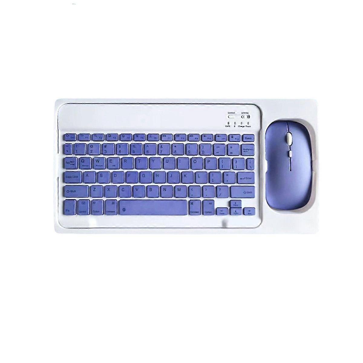 Bluetooth keyboard suitable for ipad mobile phone tablet computer rechargeable magic control wireless keyboard mouse set high value - 10-inch Bluetoot