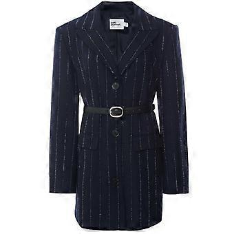 Self-Portrait Rhinestone Pinstripe Blazer