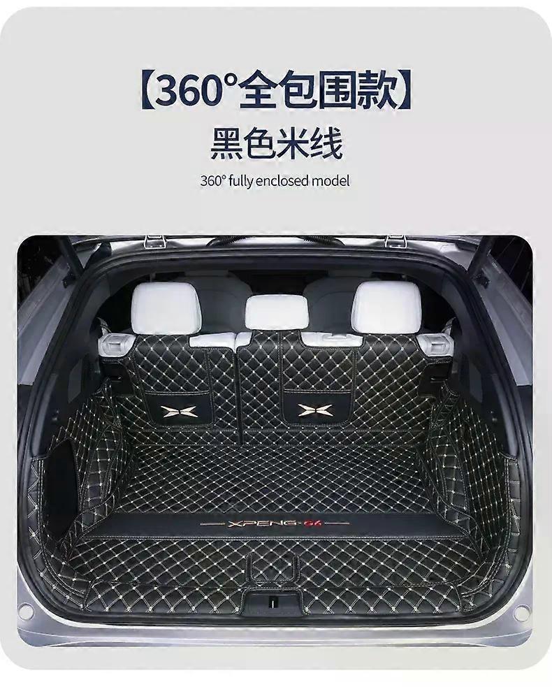 For Xpeng G6 XiaoPeng 2023-2024 PU Trunk Mat Car Waterproof Floor Mat Car Accessories Fully Surrounded Original Factory