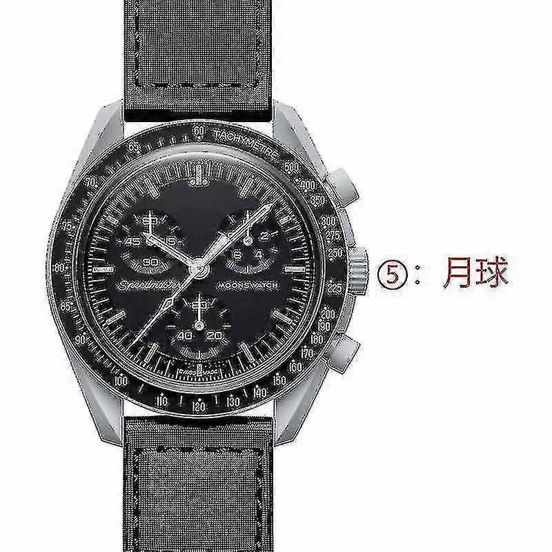 11 Colors Ceramic Case Nylon Material Strap Comfortable To Wear Six-pin Multi-function Quartz Watch