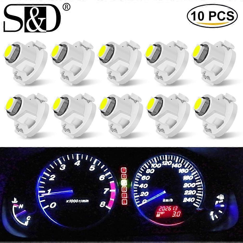 10PCS T3 T4.2 T4.7 LED Light Bulbs Car Interior Instrument Lamp Auto Dashboard Indicator Light White Blue Red Yellow Green Pink