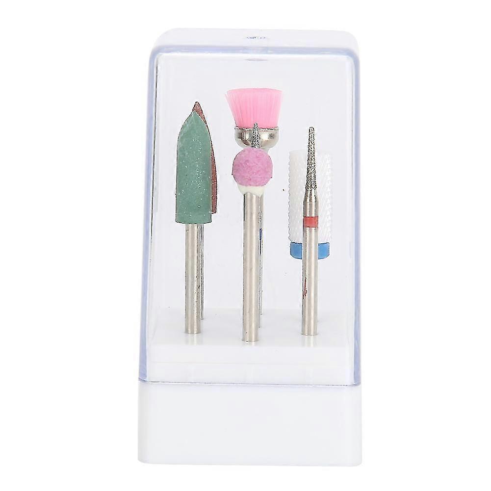 Electric Nail Drill Bits Set - 7pcs Manicure Polishing Grinding Machine Accessories