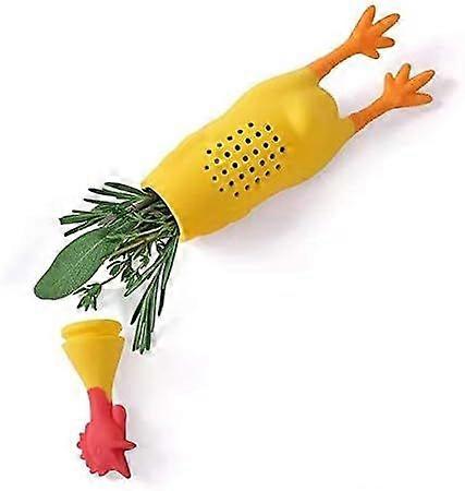 Herbal Chicken Hen Silicone Infuser Spice Canister Durable