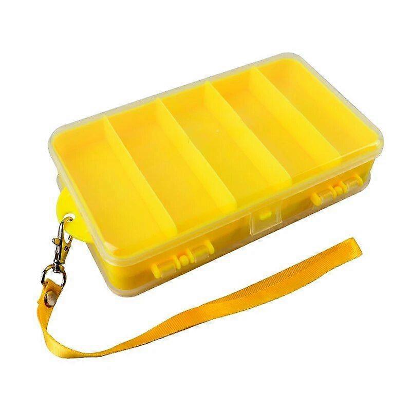 New Portable Fishing Box Fishing Accessories Organizer Fishing Lure Storage Box Double Sided Plastic Material
