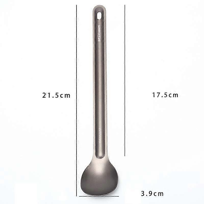 1 pc. Titanium Spoon Titanium Fork Camping Spoon Tableware Outdoor Long Handle Titanium Spoon