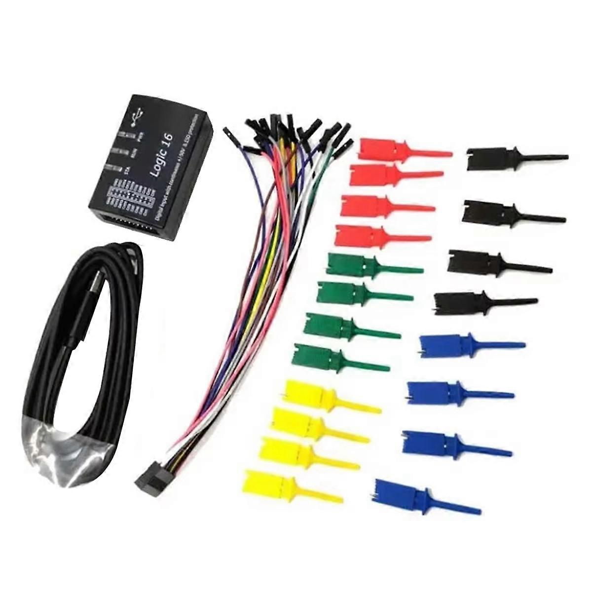 USB Logic16 100MHz 16 Channel Logic Analyzer ARM FPGA Support for Offical Software
