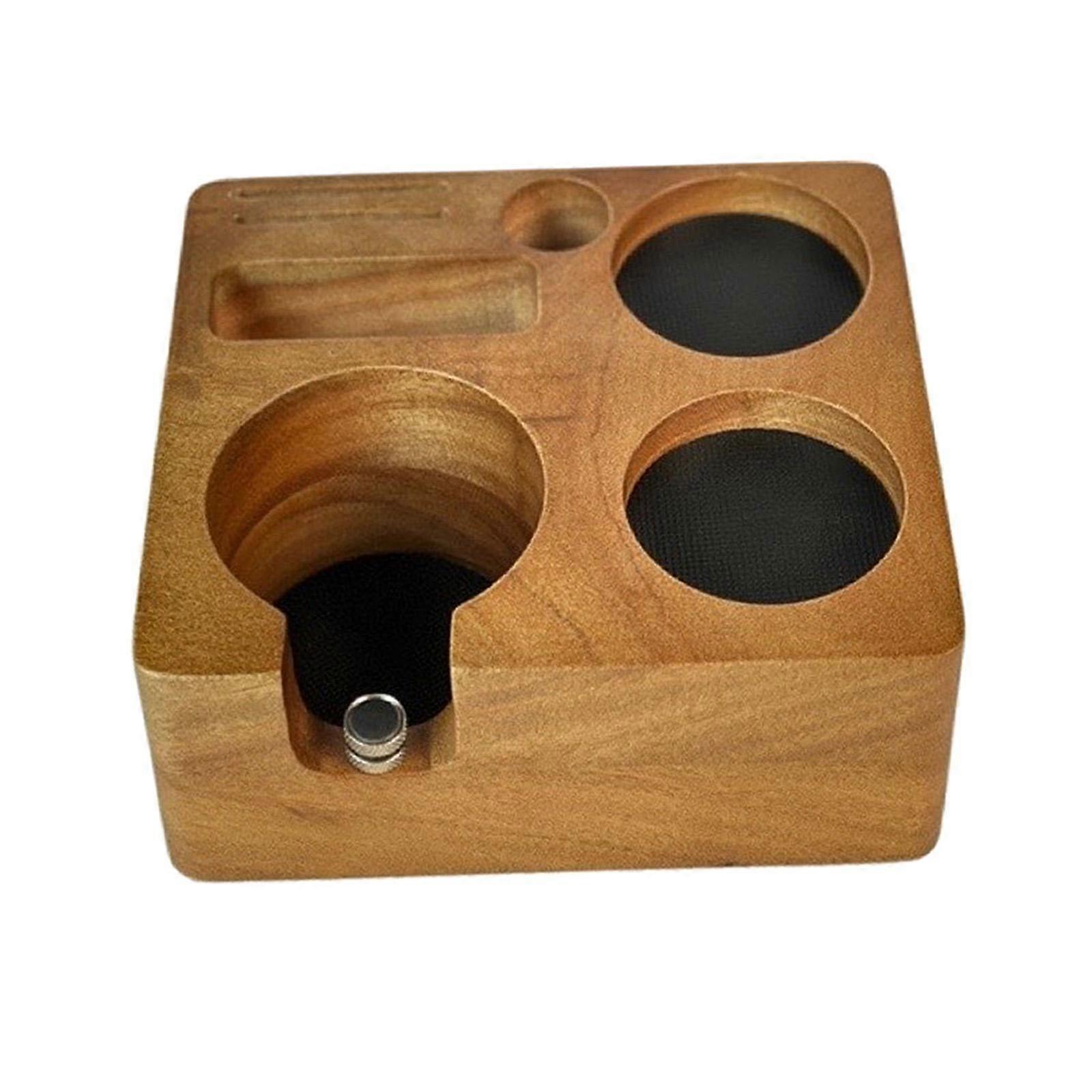 Station de bourrage espresso,Porte-pilon à café,Porte-pilon espresso,En bois
