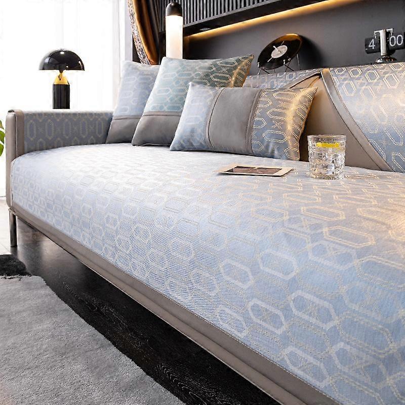 Summer Ice Shreds Dustproof Sofa Mat European Style Universal Couch Cover New Anti Slip Seat Cushion Durable Protective Sleeve
