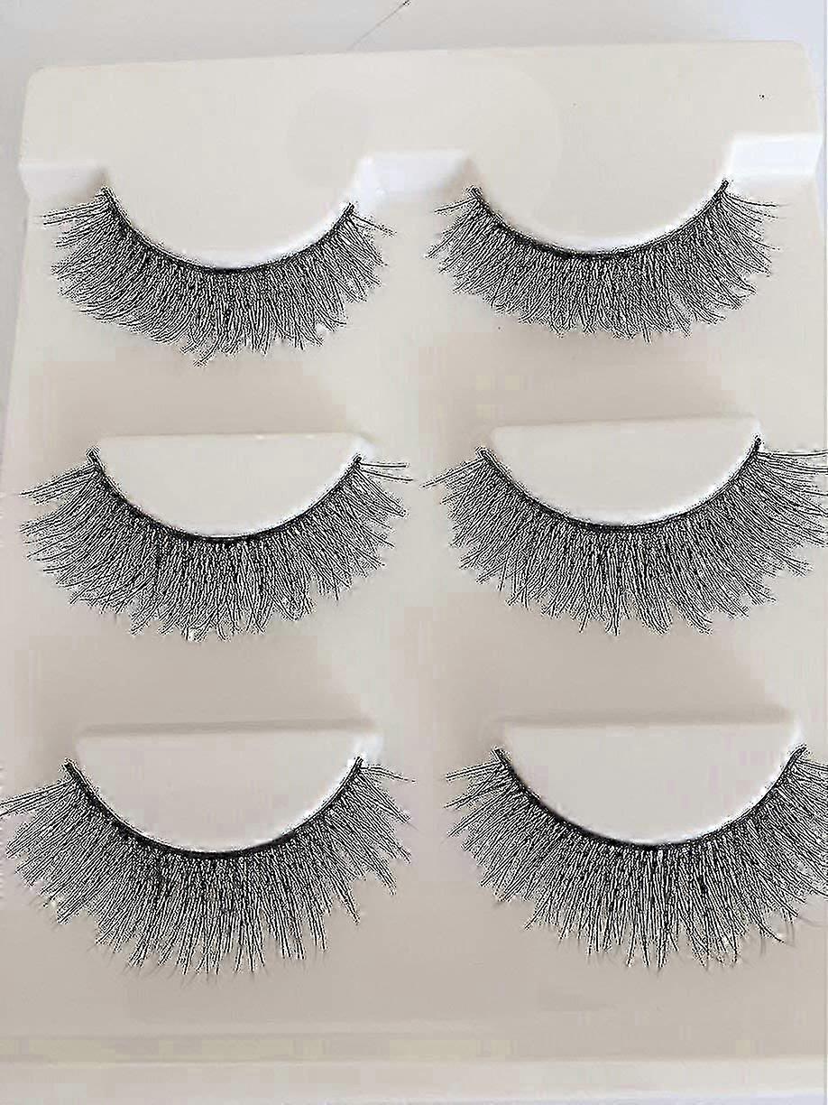 3D False Eyelashes Reusables Makeup Thick False Eyelashes Natural Look