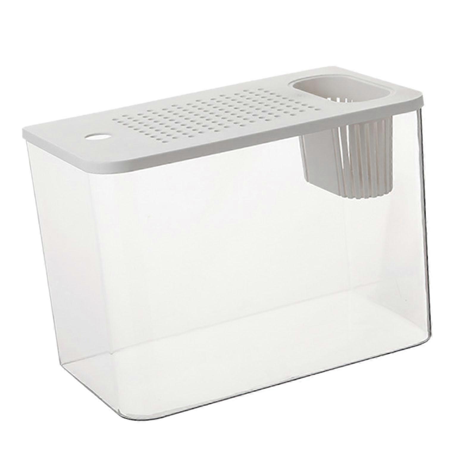 Reptile Terrarium with Full View Visually Desktop Stackable Small Fish Tank