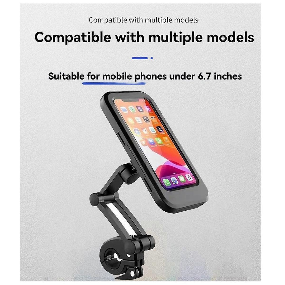 Universal Motorcycle Phone Holder, Waterproof and Adjustable