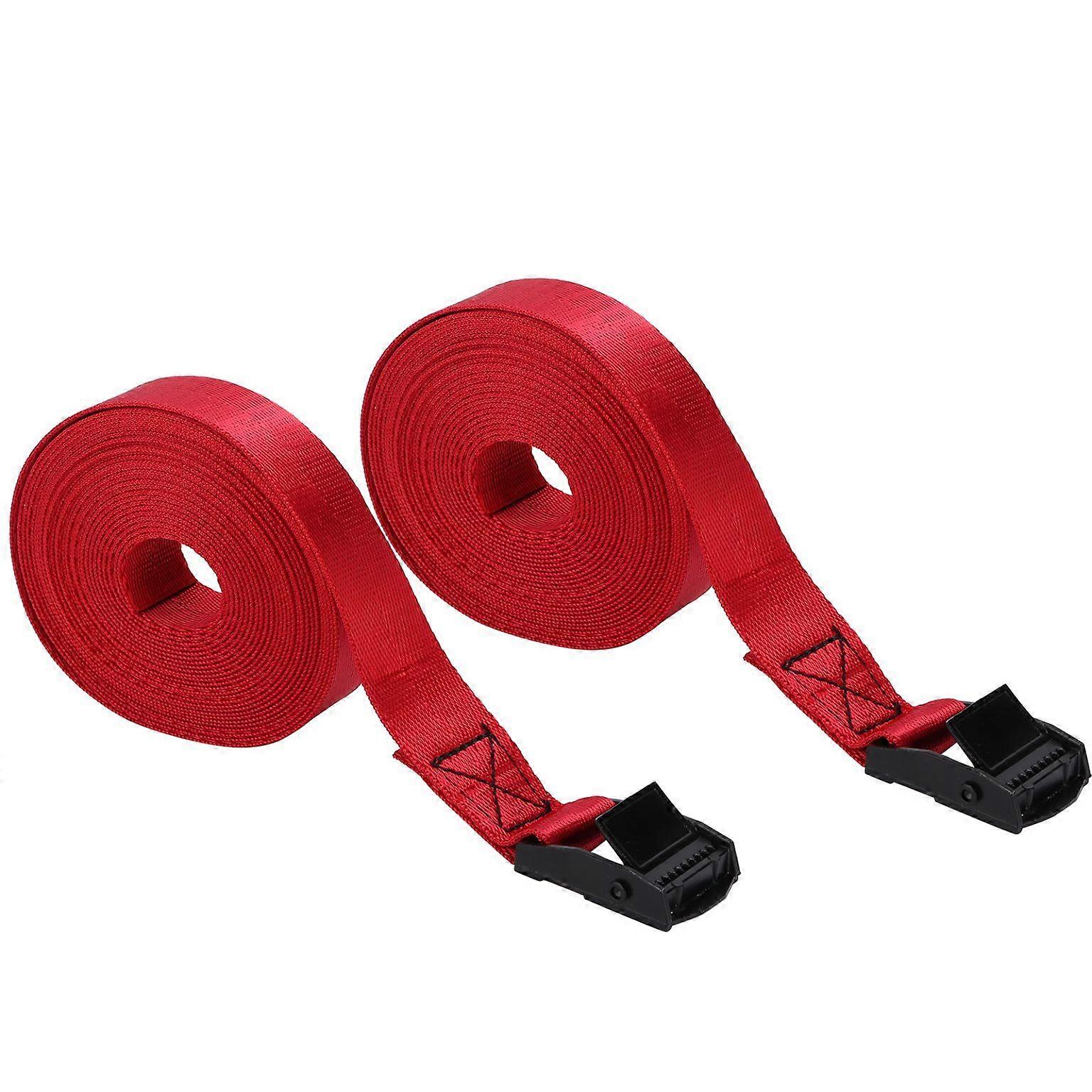 2-Pack Kayak Tie Down Straps - Roof Rack Lashing Straps for Secure Transport