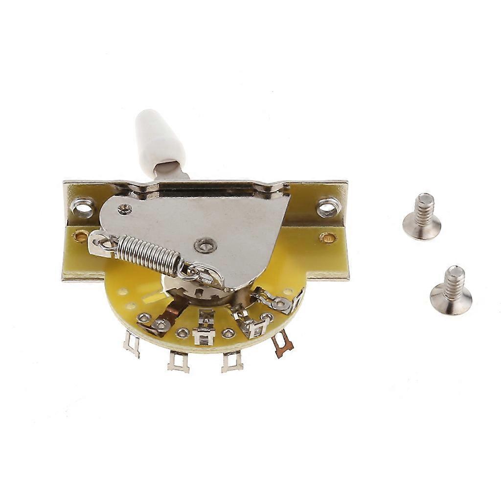 5 Way Lever Switch Selector for ST FD Electric Guitar Parts Replacement White