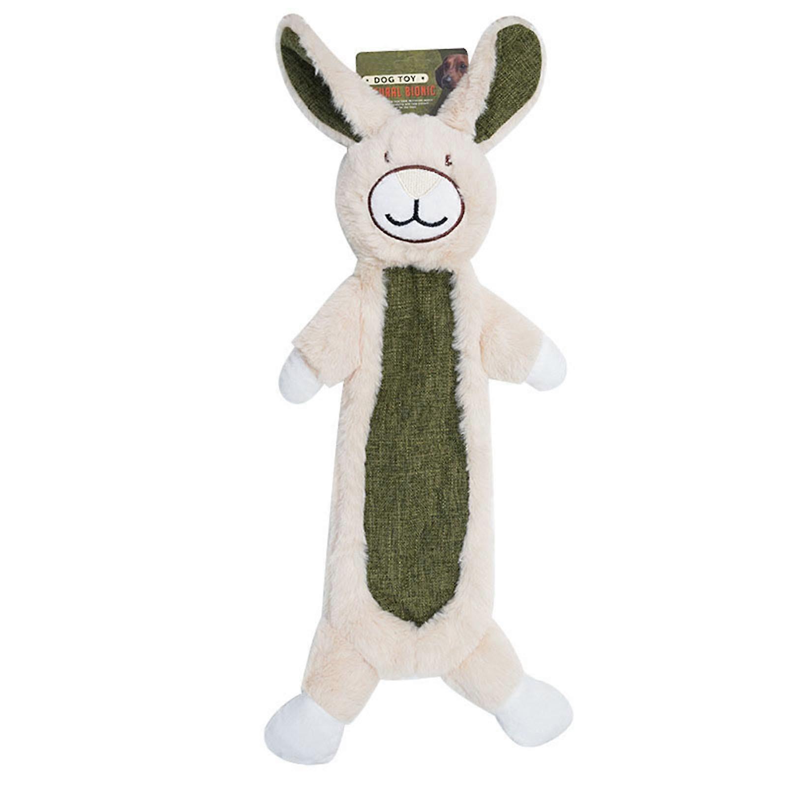 Dog Tossing Bear Toy Fetching Tug for Aggressive Chewers Outdoor Training Toy Cotton Squeaky Tug-of-war Game