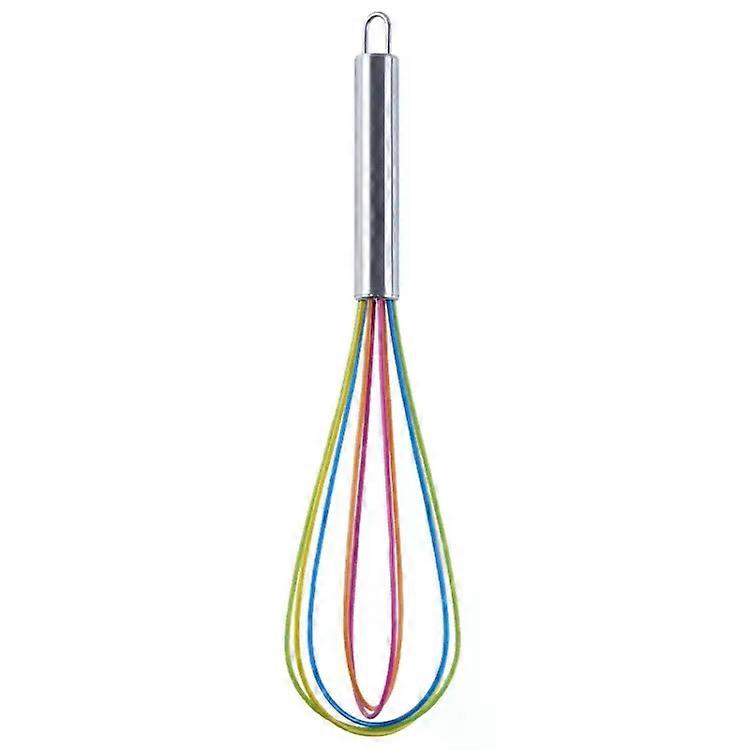Silicone Egg Beater Set-10 PCS Colorful Kitchen Mixing Tools,12 Inch