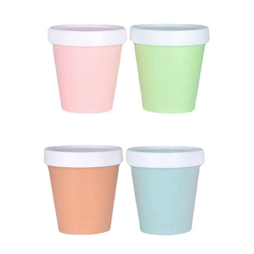 4pcs Ice Cream Cups with Lids Yogurt Containers Soup Cups Empty Cream Jars 200ml