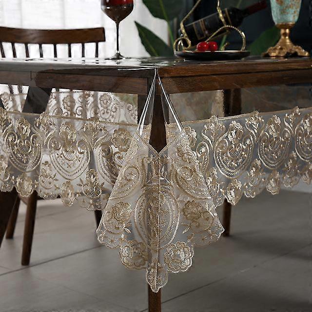 Protection Pvc Tablecloth Waterproof Oil Proof Antiskid Transparent Wash Free And Tasteless Round Rectangular