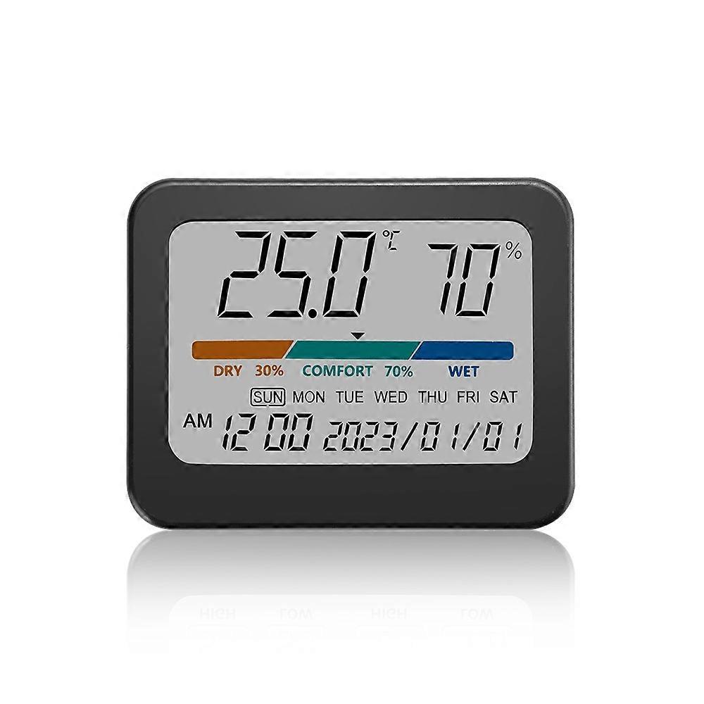Indoor Temperature And Humidity Monitor Thermometer Hygrometer With Perpetual Calendar 323