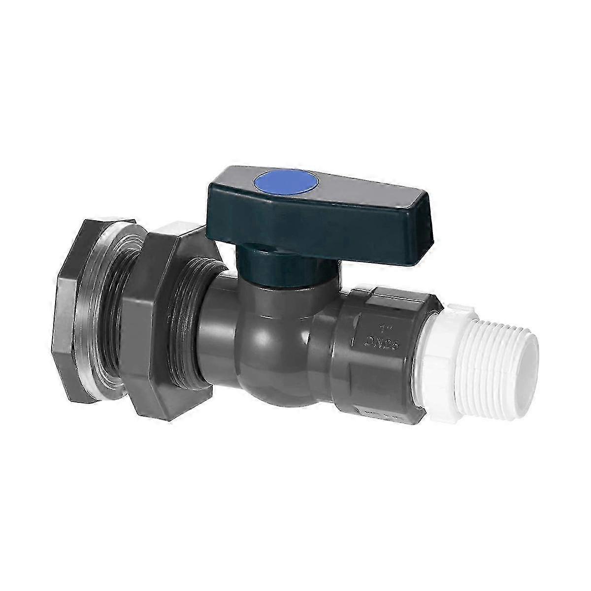 LM PVC Regeneimer Wasserhahn Kit, 3/4 Zoll PVC Kugelhahn, Eimer Eimer Wassertank Teich Eimer Wasserhahn Ki GWD