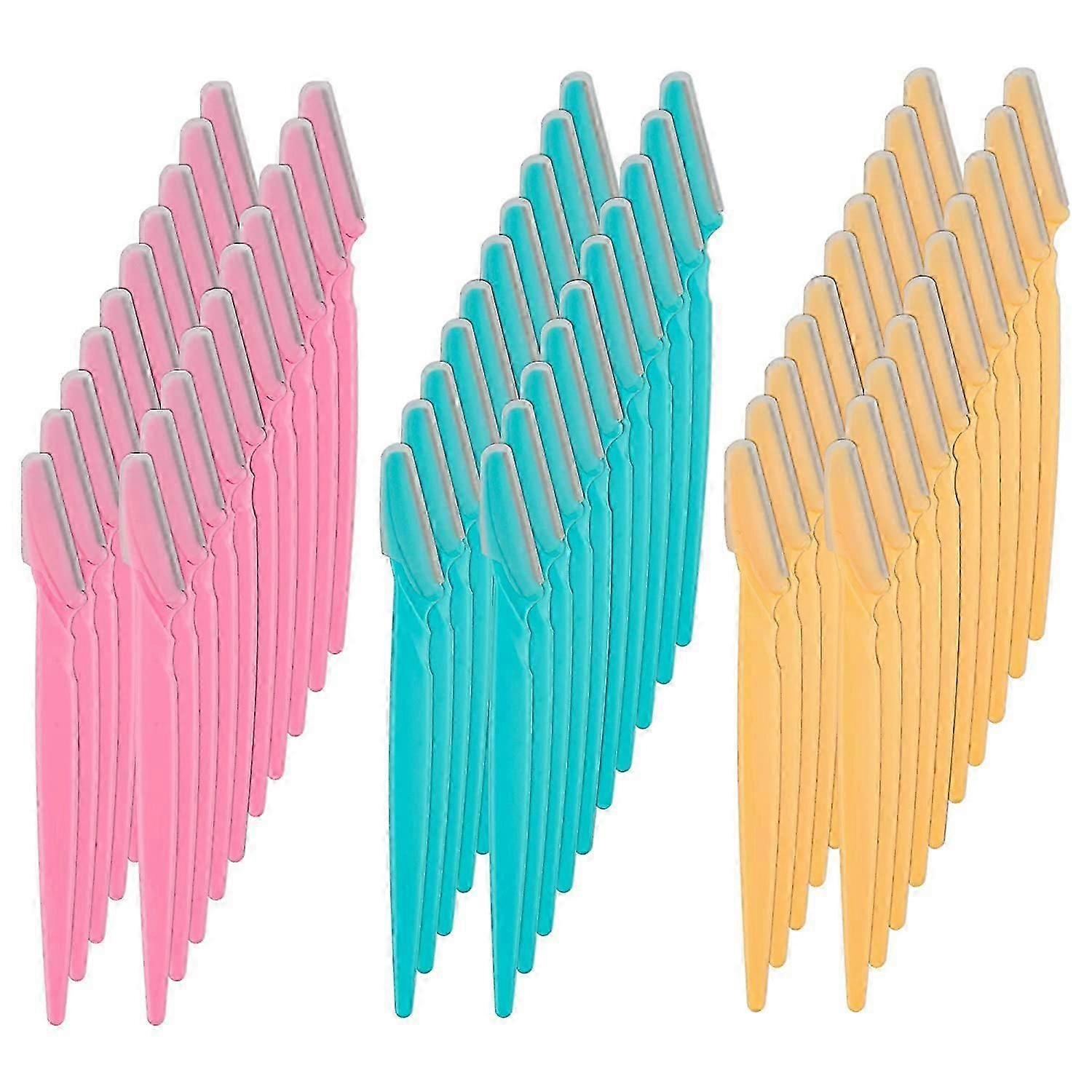 60 Pcs Eyebrow Razors for Exfoliating & Shaping - Multipurpose