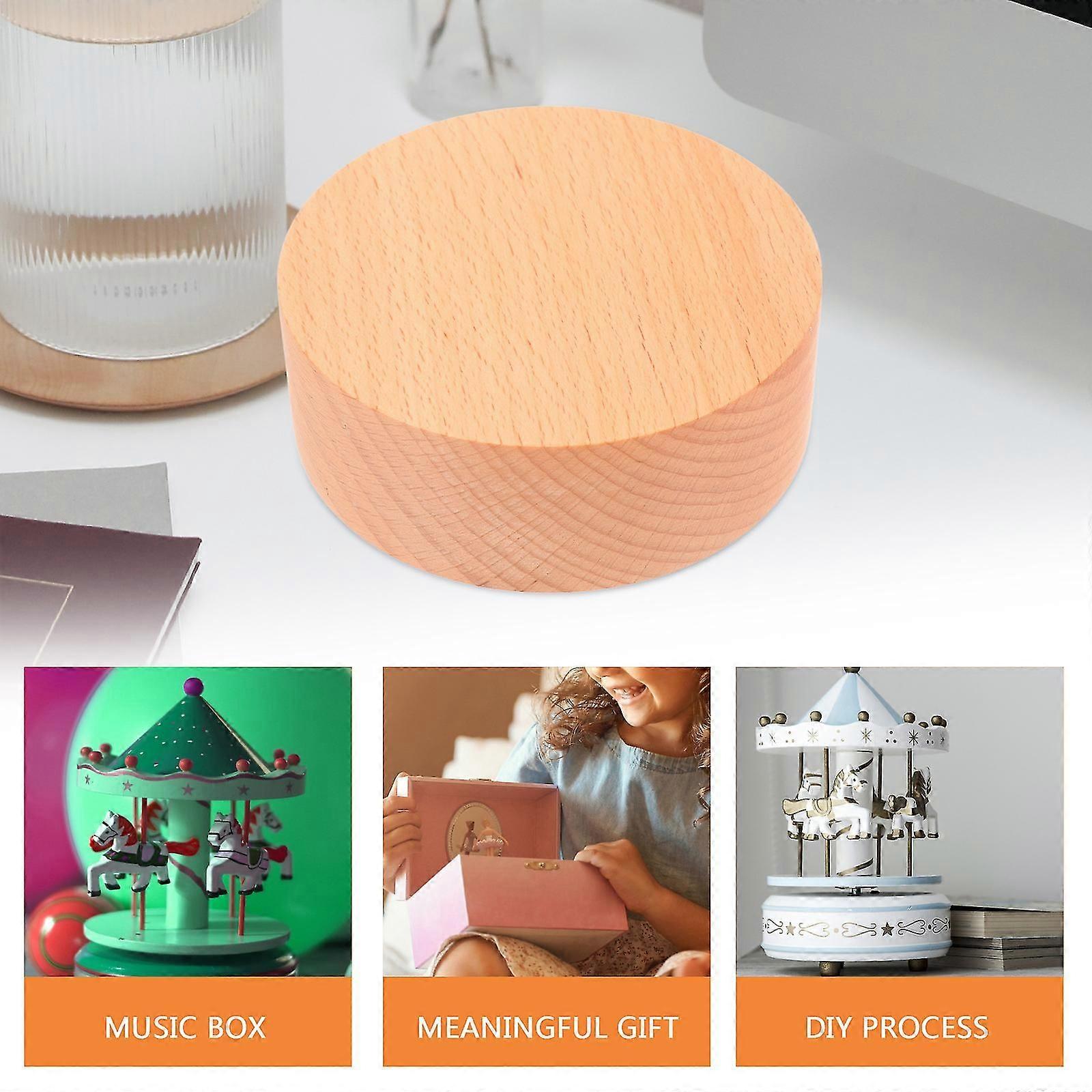 Music Box Base Rotatable Diy Musical Box Base Round Music Box Making Base