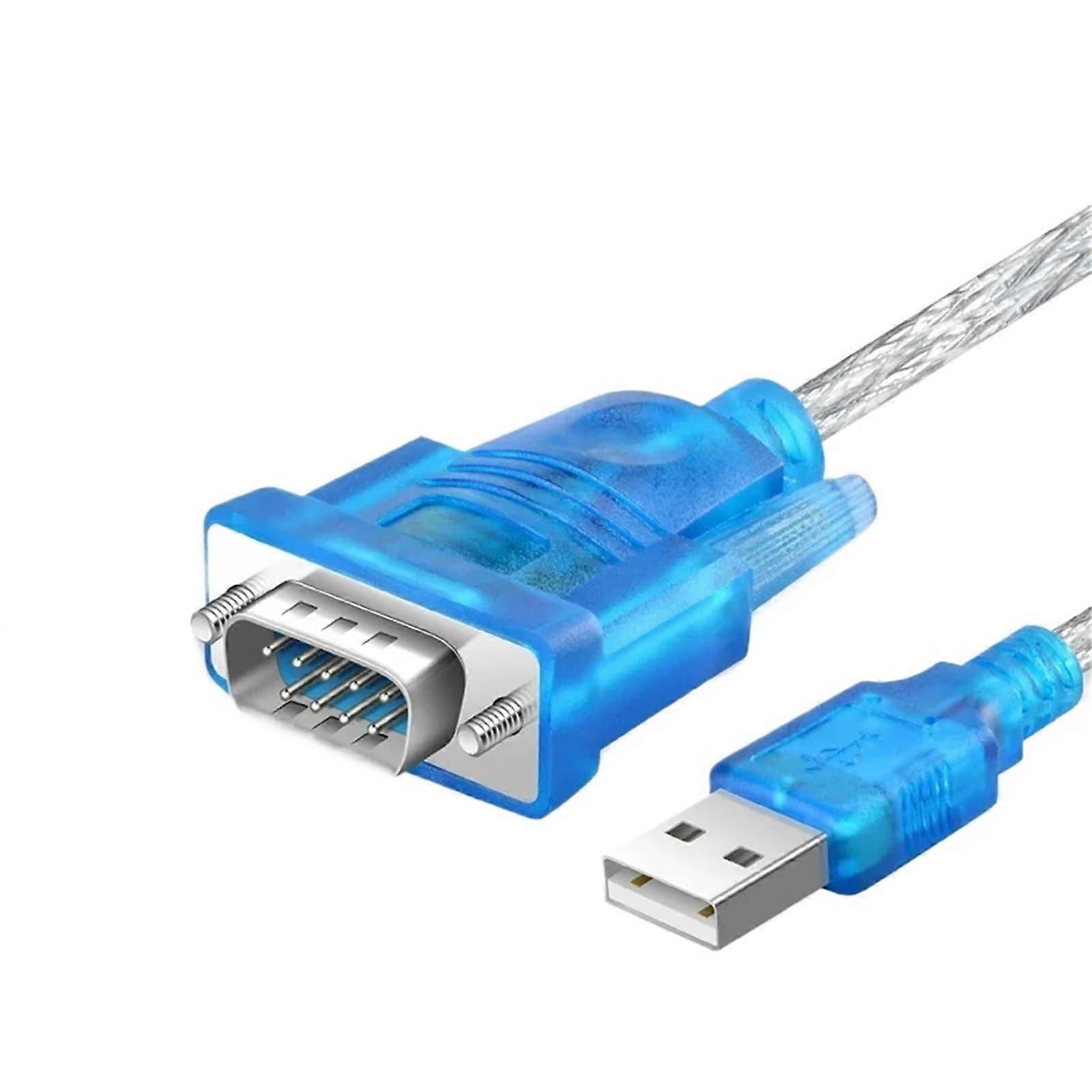 USB to RS232 Serial Port Cable DB9 Pin with Magnetic Ring Protection Adapter USB RS232 Convert Cable Cable