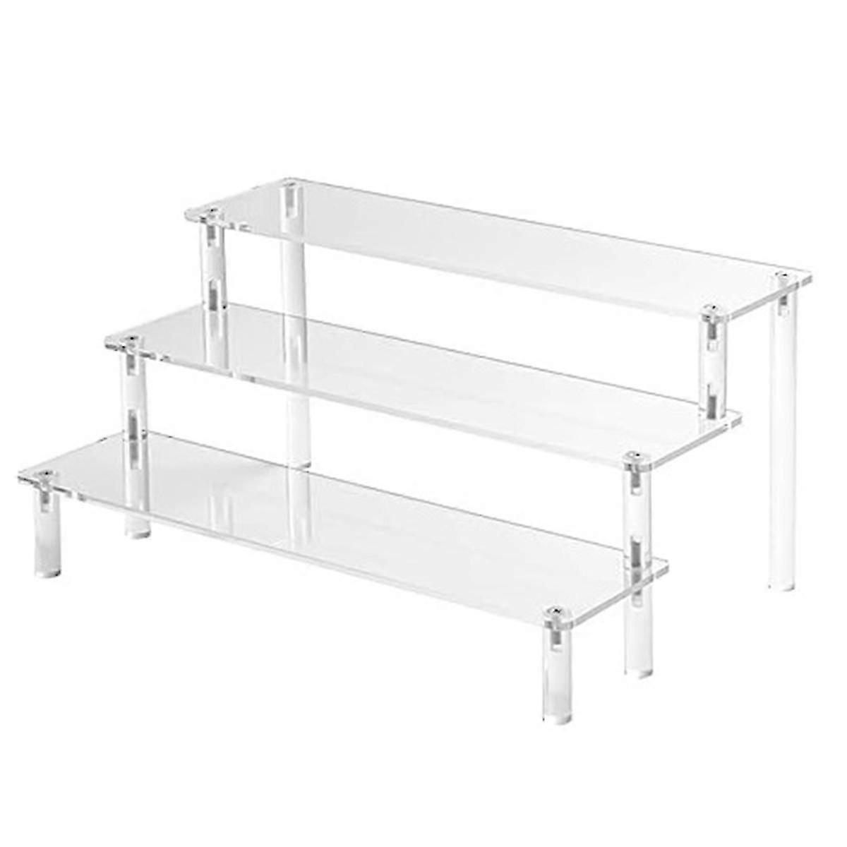 Acrylic Lifting Display Stand 3-Layer Perfume Tissue Display Stand Character Model Display Stand Dessert Rack