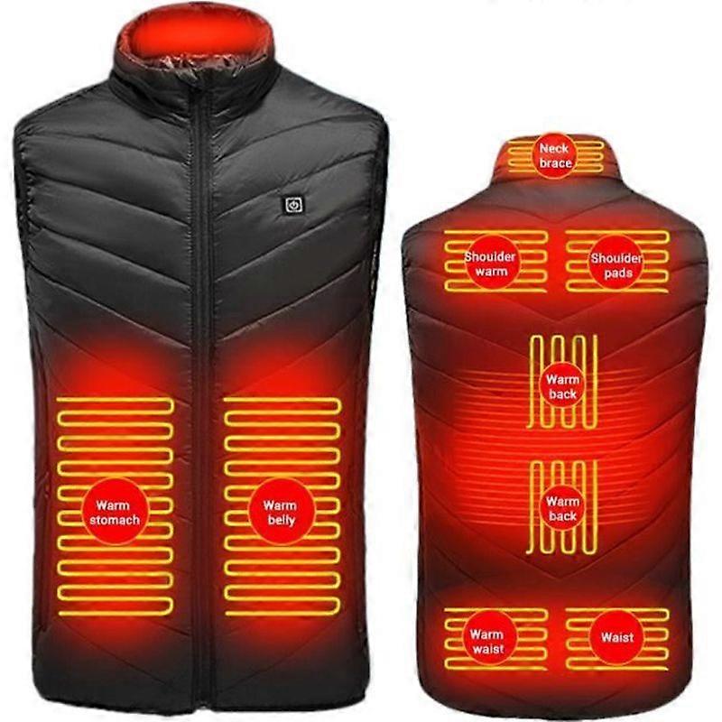 SURENHAP Rithok Winter USB Electric Heated Vest Slim Type Stand Collar