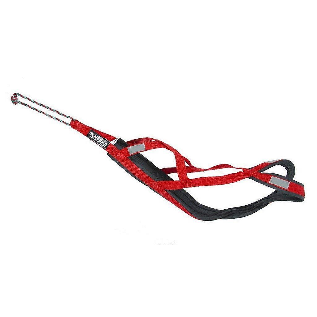 Pro Sled Dog Harness Medium Size in Red for Active Dog Sledding, Durable Design and Comfortable Fit