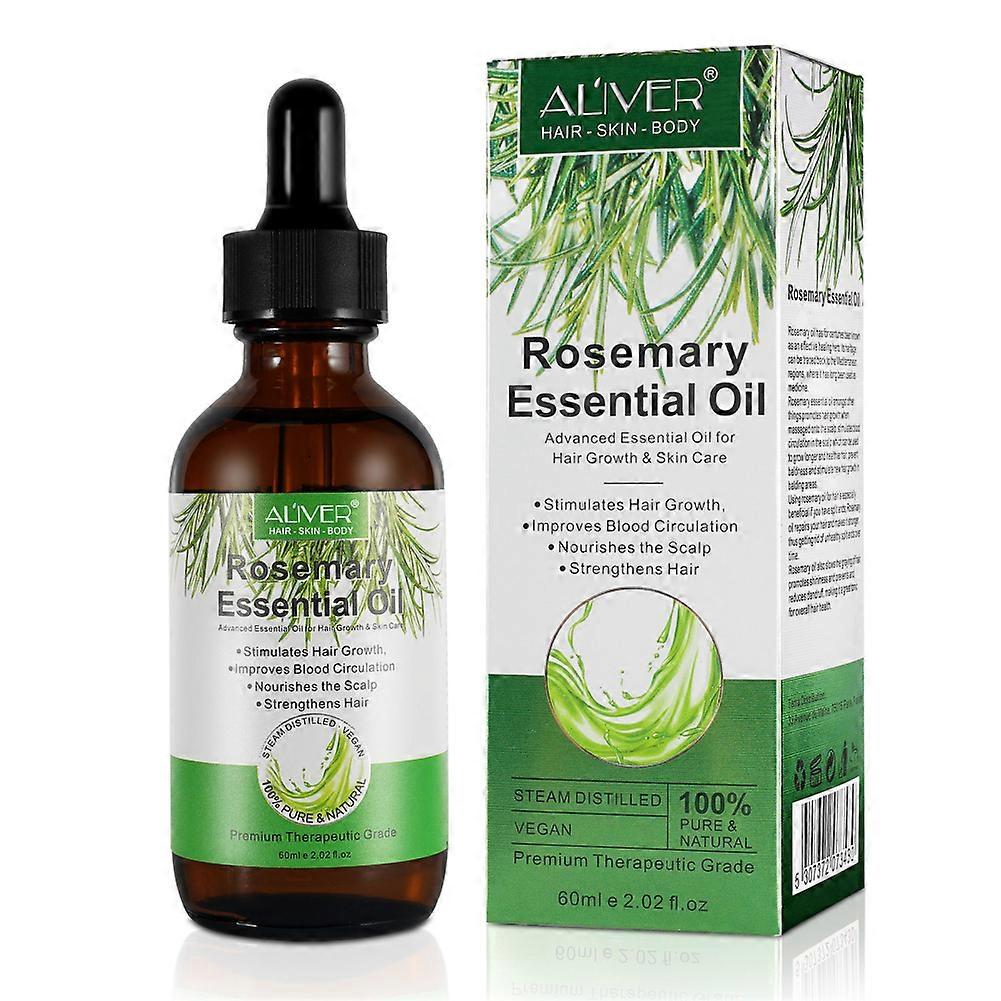 1-3pcs Organic Rosemary Essential Oil For Hair Growth ,100% Natural Nourishes Hair