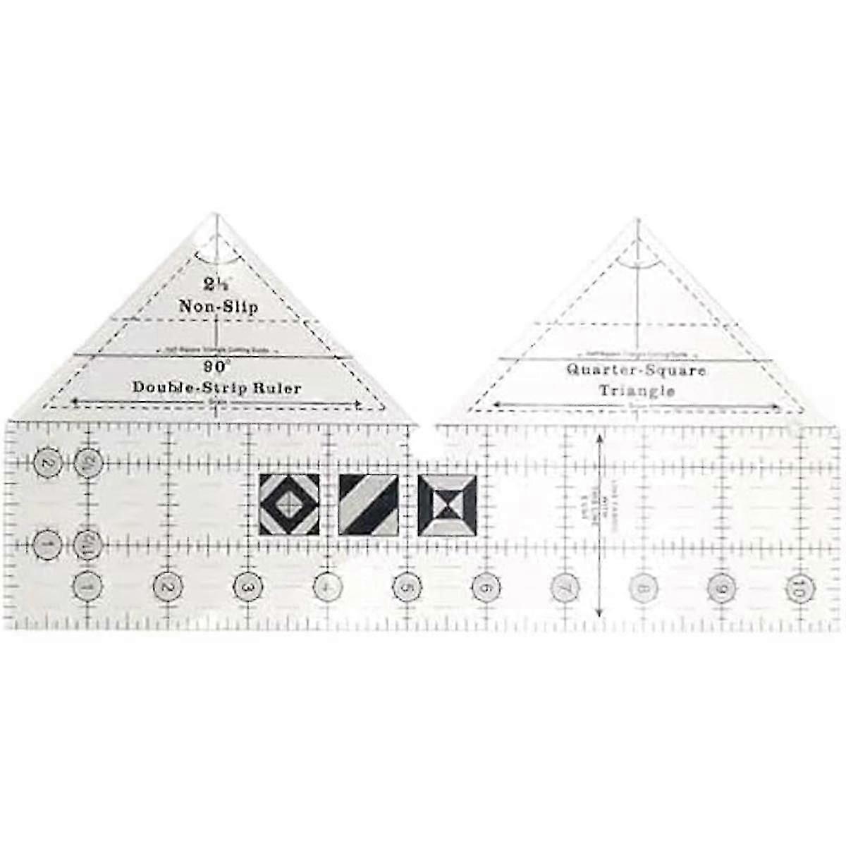 4PCS Quilting Rulers,Shaped Acrylic Sewing Ruler Quilting Templates,Sewing Ruler Ruler for DIY Craf